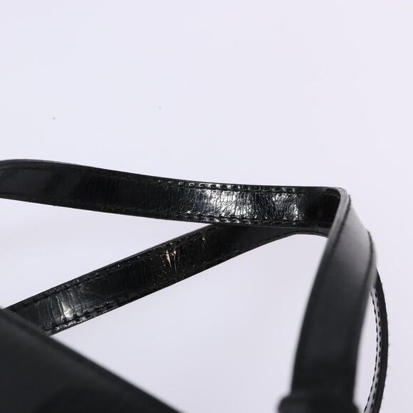 DIOR Montaigne Hand Bag Canvas Leather Black Silver - Picture 8 of 13